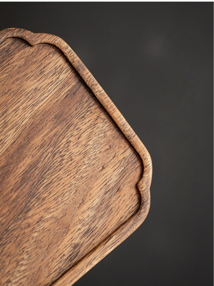 Large Walnut Wood Jewelry Display Tray Organizer