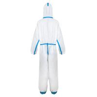 Buy cheap Hospital 50 Gsm Disposable Non Woven Coverall antistatic Disposable PPE Suit product
