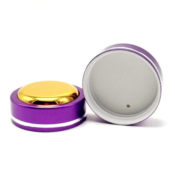 Buy cheap 43MM Custom Aluminum Plastic Bottles Caps Cosmetic Round Bottle Lid Anti Rust from wholesalers