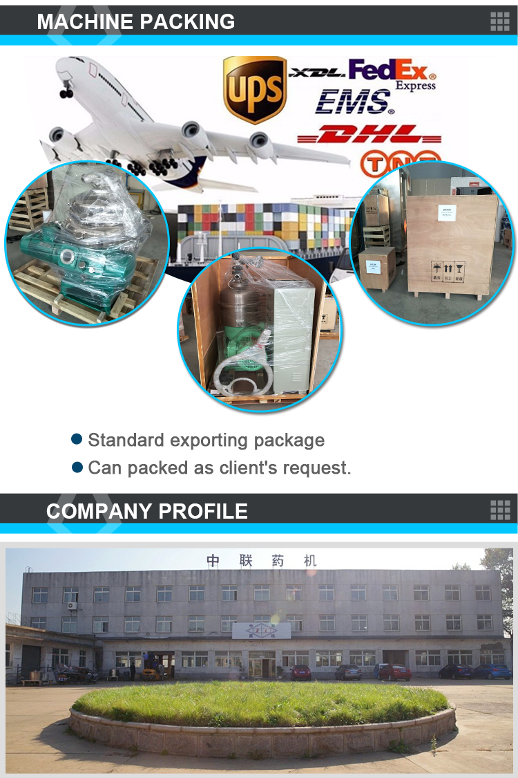 Continuous Centrifugal Separator Machine Blood Separation Disc Centrifuges