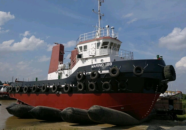 Heavy Duty Ship Launching Airbags 2.0*16M 10 Layers No Air Leakage