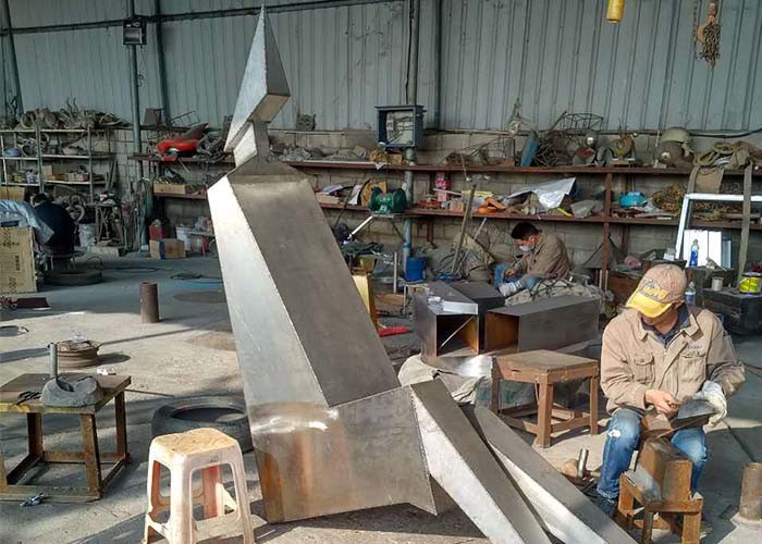 Pink Heels Stainless Steel Sculpture Art Painted Corrosion Resistant Urban Sculpture
