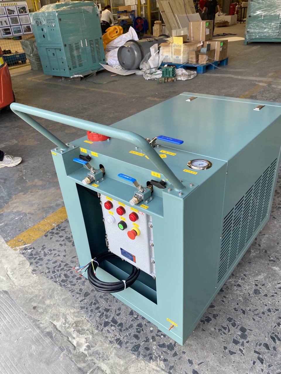 freon r32 gas recovery machine 3HP oil less air conditioning recovery pump R1234yf R290 explosion proof recovery station