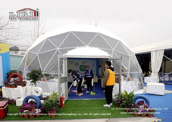 Buy cheap White 6m Geodesic Dome Tents Ball Shape For Conference from wholesalers