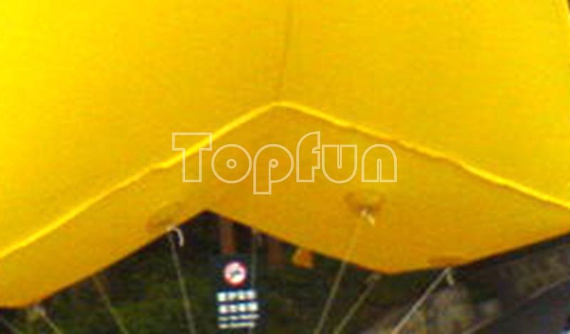 Full Color Inflatable Advertising Products , Shining Star Inflatable Helium Balloon With 2mm PVC Tarpaulin