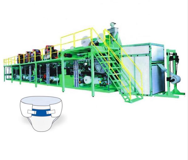 Buy cheap PLC System 250KW Baby Diaper Manufacturing Machine / Diaper Production Machine from wholesalers