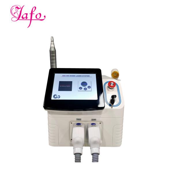Buy cheap 808 diode laser + ND yag 1064 nm 532 nm nd yag laser q-switched tattoo hair removal machine from wholesalers