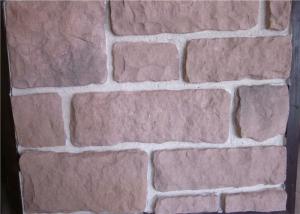 China Decorate Fake Stone Wall Tiles , Faux Rock Wall Covering Solid Surface on sale