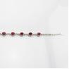 Buy cheap Sterling Silver Link 5x7mm Created Ruby Cubic Zircon Tennis Bracelet (H08RED) from wholesalers