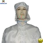 Anti Bacteria 10e9 Ohm 50 Washings ESD Smock With Hood
