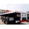 Buy cheap 3 Axle Flatbed / Platform Semi Trailer for 20 FT/40FT/45FT Container Cargo Transport from wholesalers