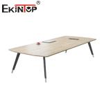 Modern Conference Long Table 10 People Meeting Desk 5 Year Warranty