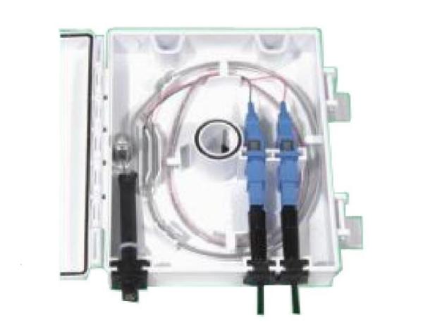 Buy cheap Plastic White Fiber Optic Termination Box Two SC Port IP65 Splicing Splitter from wholesalers