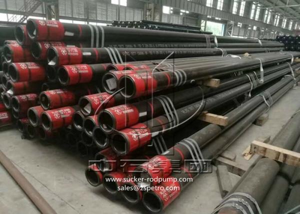 Buy cheap Threaded Seamless Casing Pipe , Seamless Black Steel Pipe API 5CT Standard from wholesalers