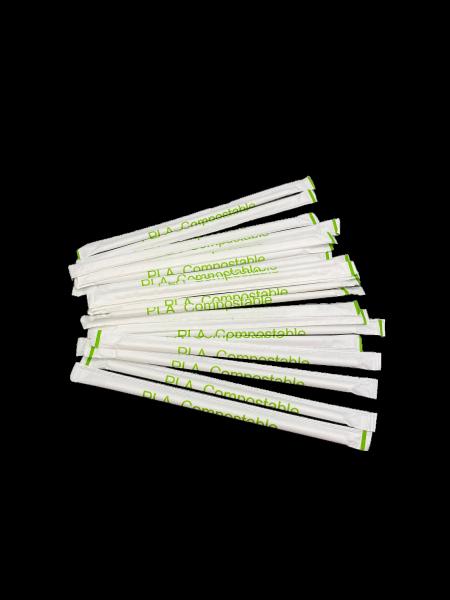 Buy cheap Eco Friendly PLA Straw Biodegradable Disposable Straws Custom Made from wholesalers