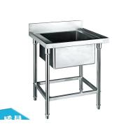 Buy cheap Stainless Steel Single Sink for Kitchen Washing 700*700*800+150mm , Catering product