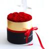 Buy cheap Long Lasting Preserved Rose In Box Suede Round Boxes Preserved Roses Box Gifts from wholesalers