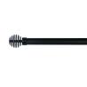 Buy cheap 28mm diameter metal curtain rods with black color for living room from wholesalers