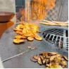 Buy cheap Rusty Red Corten Steel BBQ Grill 1000mm Log Burner Barbecue fire pit and grill from wholesalers