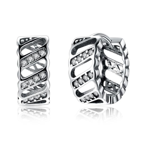 0.17oz 1.6cm Sterling Silver Jewelry Earrings Hypoallergenic Crown Stud Earrings