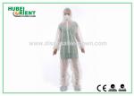 Buy cheap Acid Resistant White Disposable Coveralls Work Protective Clothing With Hood For from wholesalers