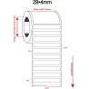 Buy cheap 28mmx4mm, 2mil White Gloss High Temperature Resistant Polyimide Label from wholesalers