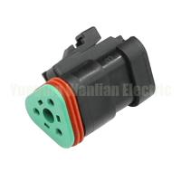 Buy cheap 3 Pin DEUTSCH Automotive Connectors DT06-3S-E005 AT06-3S-EC01BLK Flat DT Series product