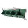 Buy cheap 500*5mm Stackable Planting Plastic Flower Pot for Greening Living Wall in Black/Green from wholesalers