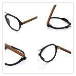 New Fashionable Woodgrain Glasses Unisex Full Rim Acetate Glasses Frame MR 6107
