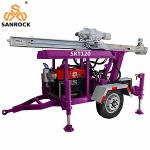 Trailer Mounted Water Well Drilling Rig 120m Deep Portable Water Well Drilling