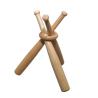 Buy cheap wooden min baseball bat Rack color Mini baseball bat stand with dark brown color from wholesalers