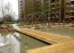 Stainless Steel Water Stream Fountain , Linear Water Fountain Computer