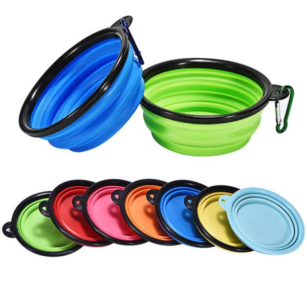 Buy cheap Pet Bowl Folding Silicone Travel Dog Bowls Collapsible Walking Portable Outdoor Water Bowl For Cat from wholesalers