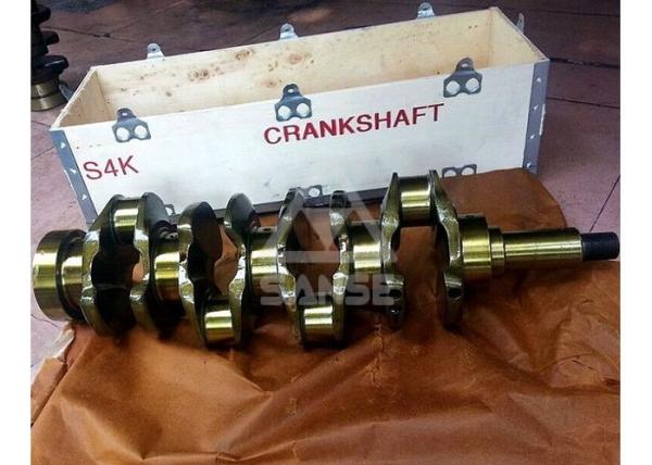 Buy cheap S4K Engine Crankshaft , Mitsubishi Engine parts forged steel crankshaft for Caterpillar Excavator from wholesalers