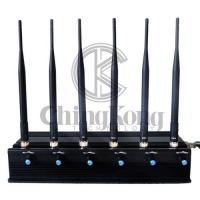 Buy cheap LOJACK Portable Cell Phone Jammer 6 Antennas Multi Bands Adjustable Power product