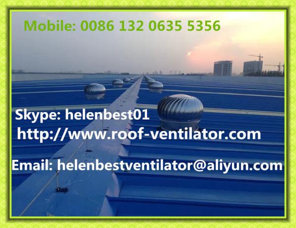 Buy cheap 680mm Roof turbo ventilators for warehouse stainless steel from wholesalers
