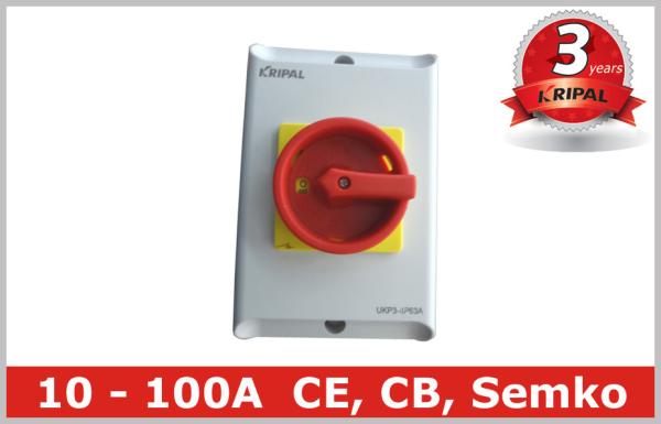 Buy cheap Industrial Rotary Switch 4 Pole , 50 Amp Isolator Switch Disconnector from wholesalers