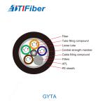 G652d Gyta Fiber Optic Cable Optical Aluminum Tape 2 - 288 Strand Single Mode SM