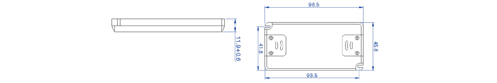 24V 250mA Class 2 Ultra Thin LED Driver Fireproof For Spotlight