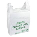 Practical PE Plastic Die Cut Handle Shopping Bags For Retail Stores