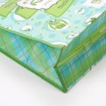 Promotional Waterproof Recycled Laminated Green PP Woven Bag