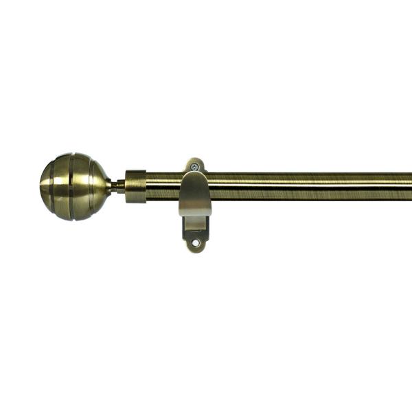 Buy cheap Anti-Brass Metal Curtain Rods With Aluminum Ball Shape Curtain Finials Suitable For Living Room And Bedroom from wholesalers