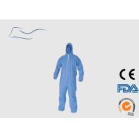 Buy cheap Elastic Wrist Style Waterproof Disposable Coveralls CE120 Certification product