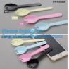 Buy cheap Eco friendly reusable dinner bamboo cutlery set for Travelling,Cartoon Handle Cutlery Set for Kids Tableware bagplastics from wholesalers