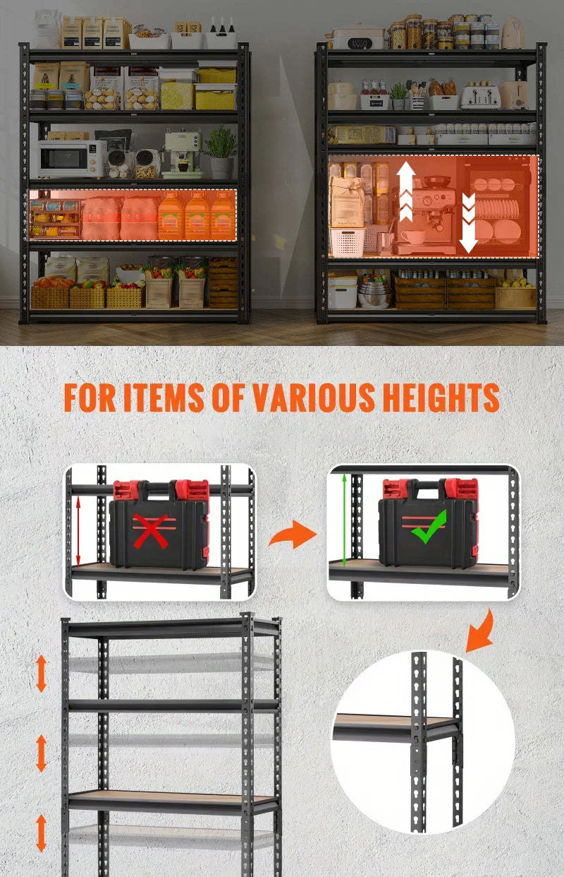 OEM Approved Boltless Metal Shelving Corrosion Resistant Customizable Logo For Industrial