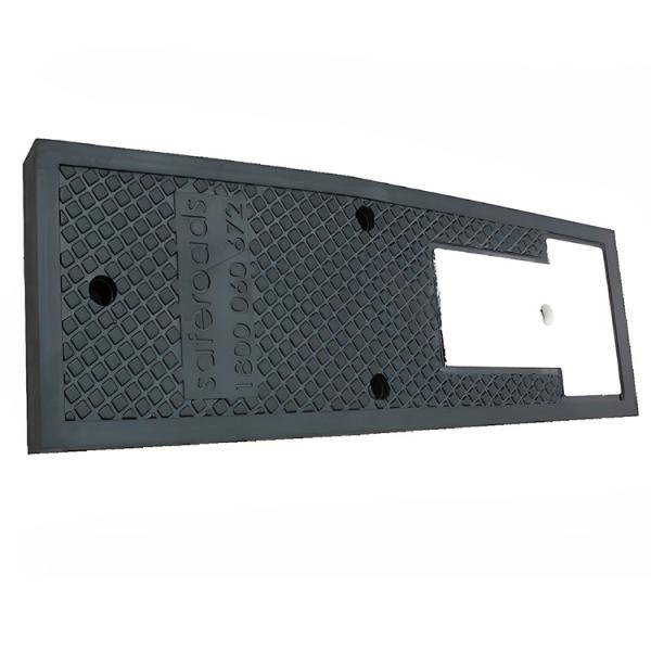 Buy cheap 50mm Large Rubber Mats Traffic Calming Recycled Black Rubber Speed Cushions from wholesalers