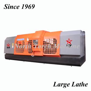 China Flat Bed CNC Lathe Machine , Horizontal Turning Lathe For Turning Steel Roll on sale