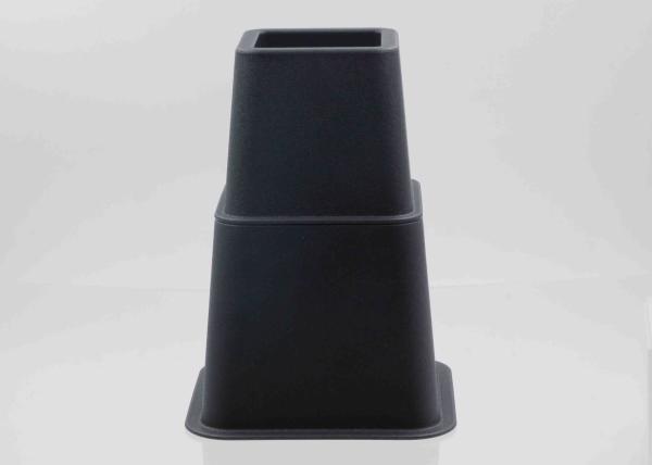 Buy cheap KR-P0246 Adjustable 8 Inch Bed Risers , Plastic Black Furniture Risers Set Of 4 from wholesalers