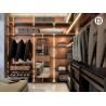 Buy cheap Rose Gold Stainless Steel U-Shaped Walk-In Closet With Ambient Lighting from wholesalers