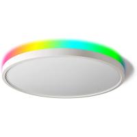 Buy cheap 28W Modern RGBIC Surface Mounted Ceiling Light Fixture White Metal product